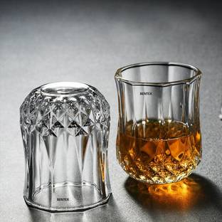 Bentex (Pack of 6) Lead-Free And Cold Drink Glasses Glass Set Whisky Glass