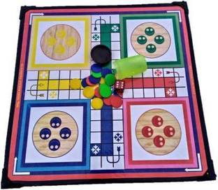JMD Creation Ludo with Chess with Goti 2 in 1 Strategy & War Board Game