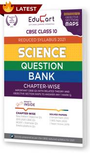 Educart Cbse Science Class 10 Question Bank (Reduced Syllabus) for 2021
