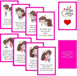 purezento Love You Always: Love Story Romantic Cards: Cute Messages Cards Gift For Couples on Anniversaries, Valentines Greeting Card