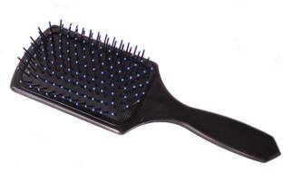Red Square Rectangular Cushion Paddle Hair Brush