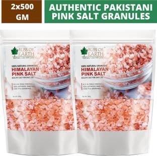 Bliss of Earth 2x500 gm Himalayan Pink Salt Granules of Pakistan For Weight Loss & Daily Cooking