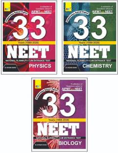 NEET:33 YEARS' (1988-2020) CHAPTERWISE SOLVED PAPERS:— 'A Set of 3 BOOKS"– "PHYSICS, CHEMISTRY & BIOLOGY".  - NEET:33 YEARS' (1988-2020) CHAPTERWISE SOLVED PAPERS:— 'A Set of 3 BOOKS"– "PHYSICS, CHEMISTRY & BIOLOGY". (Paperback, Dr. Afsar Khan)