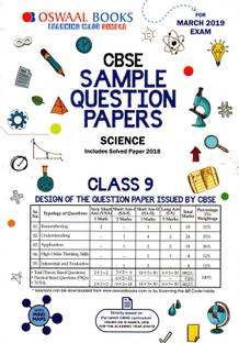 Oswaal Cbse Sample Question Paper Class 9 Science
