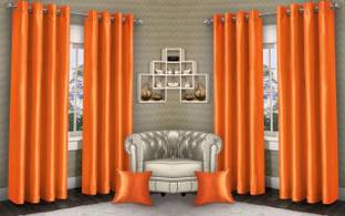 Parda Sansar 253 cm (8 ft) Door Polyester Blackout Curtain (Pack Of 4)