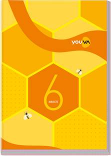NAVNEET Youva Soft Bound Long Book (Subject Book) 21x29.7 cm A4 Note Book Single Line 388 Pages