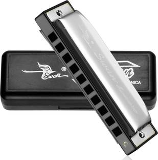 Justakeit 10 Hole Key Of C Blues Power Harmonica Mouth Organ
