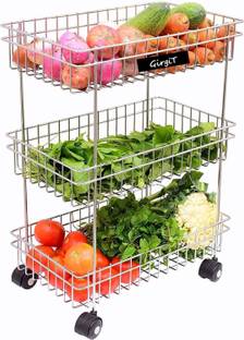GIRGIT Steel Kitchen Trolley