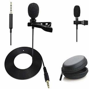 Hemito Microphone condenser + Free carrying Pouch Lapel unidirectional Clip-on Microphone For DSLR Cameras/Phone/Voice recorders Condenser Mini Metal MIC Microphone For ios Phones use for Vloggers/Online Tutors/Journalists/ youtubers /Work from Home (iOS Devices) Collar Mic Singing Teaching Mobile Video Recording Condenser Mic ,Camera Mic mic