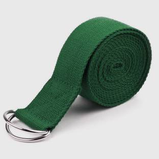 FirstFit Yoga Strap, Adjustable D-Ring Buckle Cotton Exercise Strap for Holding Poses Cotton Yoga Strap