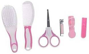 CHILD CHIC 6 Pcs Health Care Kit for Newborn Baby Kids Nail Hair Grooming Brush (Baby Care KIT)