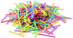 Urban Infotech Jumbo Pack of 230 PCs Building Block Bars Different 3D Shapes for Educational Construction Engineering Set 3D Puzzle Interlocking Creative Kit, A Great STEM Toy Smart Sticks- Age 3+ Years