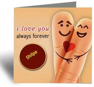 Midas Craft I Love You Shilpa ….09 Romantic Love Quote Greeting Card