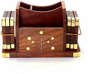 AFU Rectangle Wood Coaster Set