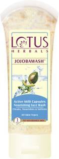 LOTUS Herbals Jojoba Wash Active Milli Capsules Nourishing  80g Pack of 2 Face Wash