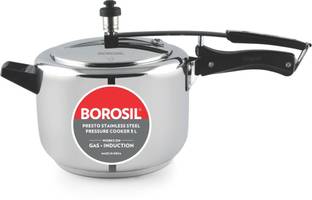 BOROSIL Presto 5 L Inner Lid Induction Bottom Pressure Cooker