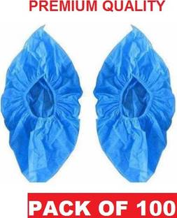 DM SPECIALLY FOR SPECIALIST : Premium Quality Disposable Shoe Cover BLUE Boots Shoe Cover PP (Polypropylene) BLUE Boots Shoe Cover, Toes Shoe Cover, High Heeled Shoe Cover, High Ankle Shoe Cover, Flat Shoe Cover