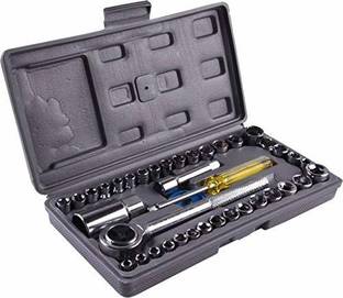 JAYOG ENTERPRISE Tool Set Sleeve Suit Hardware Auto Car Repair Home Tool kit Set 40 in 1 Vehicle Tool Kit