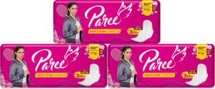 Paree Soft & Rash Free Sanitary Pads For Heavy Flow 18 Pads- Regular Sanitary Pad (Pack of 3) Sanitary Pad