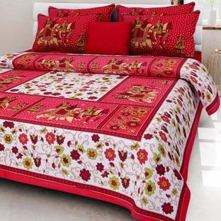 Rekha boutique Cotton Double Bed Cover