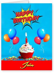 Midas Craft Happy Birthday Jain ….10 Birthday Wish Greeting Card