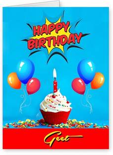 Midas Craft Happy Birthday Geet ….10 Birthday Wish Greeting Card