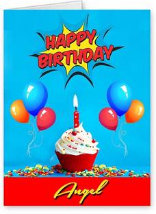 Midas Craft Happy Birthday Angel ….10 Birthday Wish Greeting Card