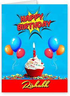 Midas Craft Happy Birthday Rishabh ….10 Birthday Wish Greeting Card