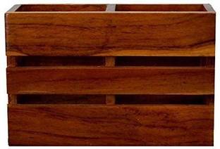 hazon bazaar WOODEN CUTLERY HOLDER Wooden Cutlery Set (Pack of 1) Wooden Cutlery Set