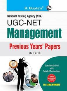 R Gupta's UGC NET Management: Previous Year Solved Paper Latest Edition