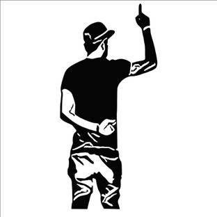 StickerYard 76 cm Attitude boy design Self Adhesive Sticker