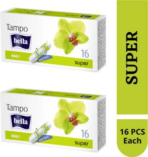 Bella Tampons Easy Twist Super 16 Pcs Each (2PKT) Tampons