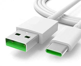 Zoto USB Type C Cable 2 A 1 m Super Flash VOOC Charging C-Type Data Sync Charging Cable for All Type C Compatible Smartphones, Type C