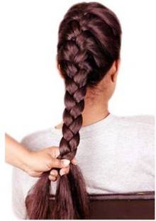 Clixfox FORMAL NATURAL BROWN PARANDA CHOTI  Extension for women and girls Hair Extension