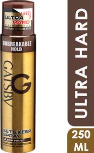 GATSBY Ultra Hard Styling Hair Spray for Men & Women,Style, Spray, Set & Keep your hair,Fast Drying & Long Lasting Hair Spray