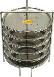 Naveen Stainless Steel Idly Cooker, Induction and Gas Stove Compatible Idli Maker Induction & Standard Idli Maker