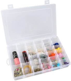 GOLDINKS 36 Compartment Grid Removable Dividers Adjustable Multipurpose Storage Box Organizer Box Jewellery box Jewellery Vanity Box
