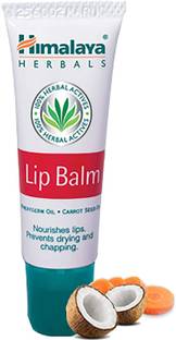 HIMALAYA Lip Balm , Pack of 1 with Wheat Germ and Carrot Seed Oil Nourishes Lips Prevents Drying COCONUT