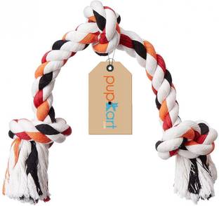 PUPKART 3_Knott Durable Dog Chew Rope Toy for Small to Medium Dogs,Multicolor rope toys Cotton Chew Toy For Dog