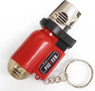 The Craft Store Refillable Cylindrical Shaped Windproof Jet Flame Pocket Cigarette Lighter with Fixed Fire Switch (Without Fuel - Empty Lighter) Refillable Cylindrical Shaped Windproof Jet Flame Pocket Cigarette Lighter with Fixed Fire Switch (Without Fuel - Empty Lighter) Pocket Lighter