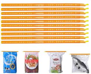 Inovera Plastic Airtight Leak-proof Bag Sealer Sealing Clips Sticks Chips Manual Vacuum Bag Sealer