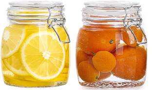 Sv Enterprise Glass Grocery Container  - 1000 ml
