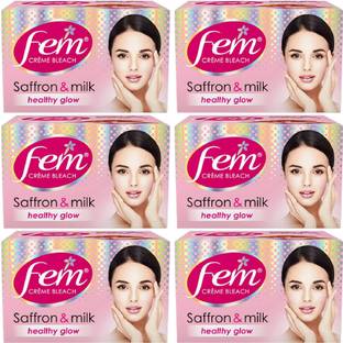Fem Saffron & Milk Creme Bleach 40g (Pack of 6)