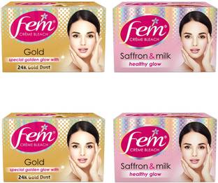 Fem Gold & Saffron Creme Bleach 40g (Pack of 4) #4