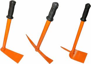 IBEX Garden Tool Set Containing, Garden Hoe, Garden Hoe with Prong and Garden Tiller Garden Tool Kit
