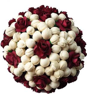 PANKSHRI ENTERPRISE Hair Gajra is made up of imported Flowers. Bun