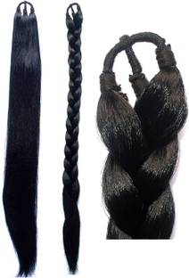 Clixfox Natural Black Extension / Choti for Women  Extension for women and girls Hair Extension