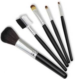 LOVE HUDA Bristle 5 Makeup Brushes Set For Foundation, Eyeshadow, Powder, Lipstick Etc