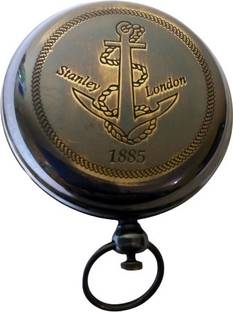 Home Decor Nauticals 2 inch Black Antique Push Button Magnetic Compass Compass