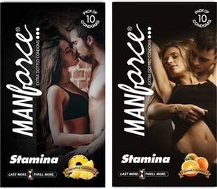 MANFORCE Stamina Combo Pack (Pineapple and Orange Flavours) Condom